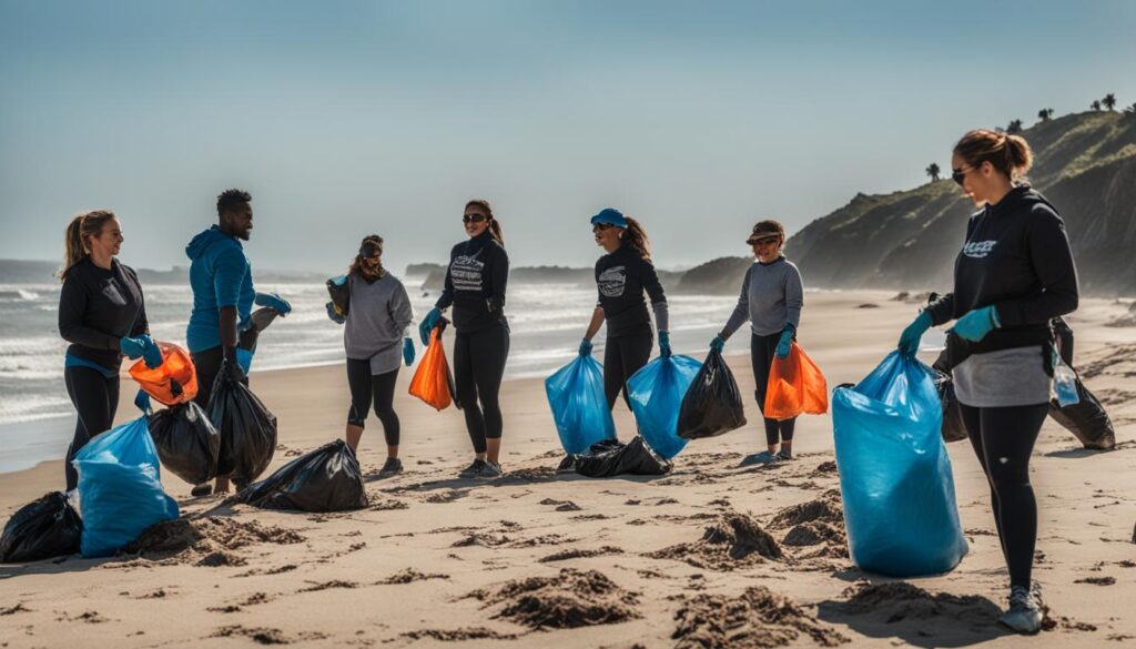 Community-led beach cleanup