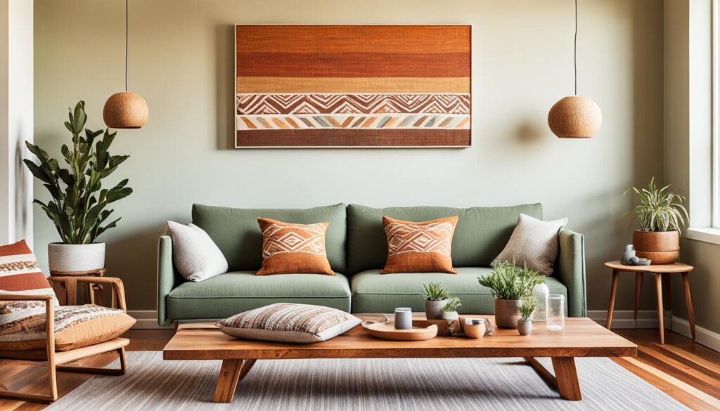 Eco-friendly interior design with Aboriginal art