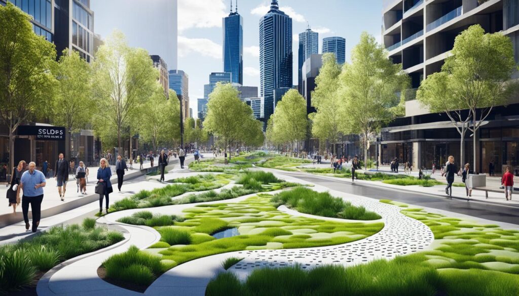 Sustainable urban drainage systems, SUDS, managing stormwater, Melbourne