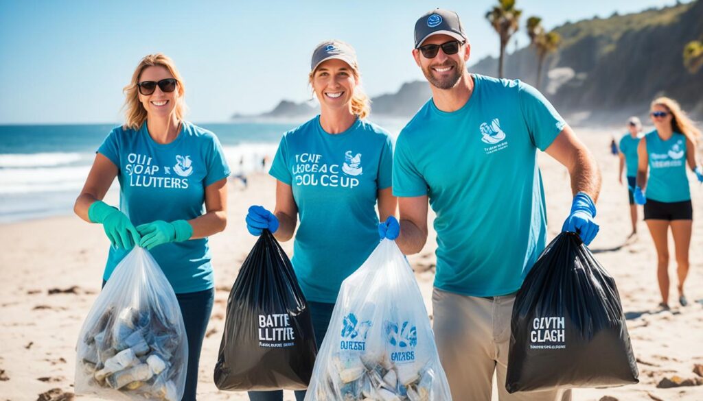 community-led beach cleanups