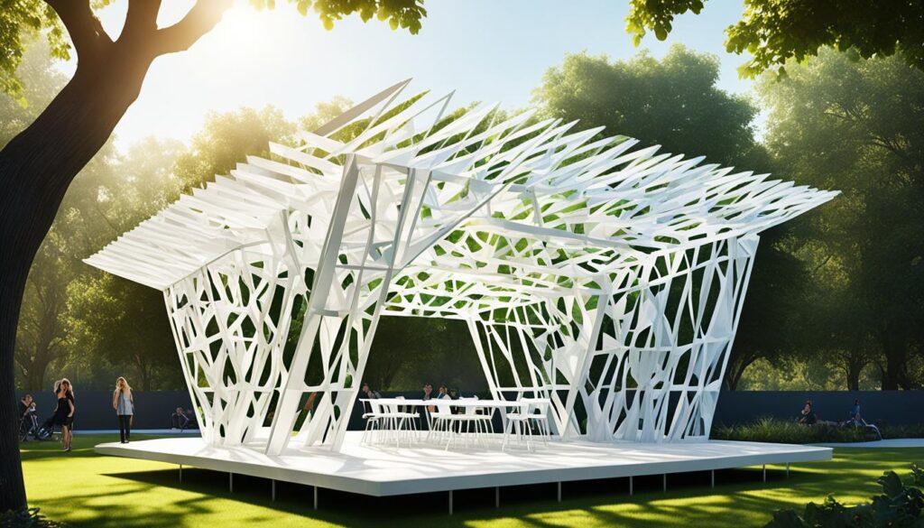 recycled plastic pavilion