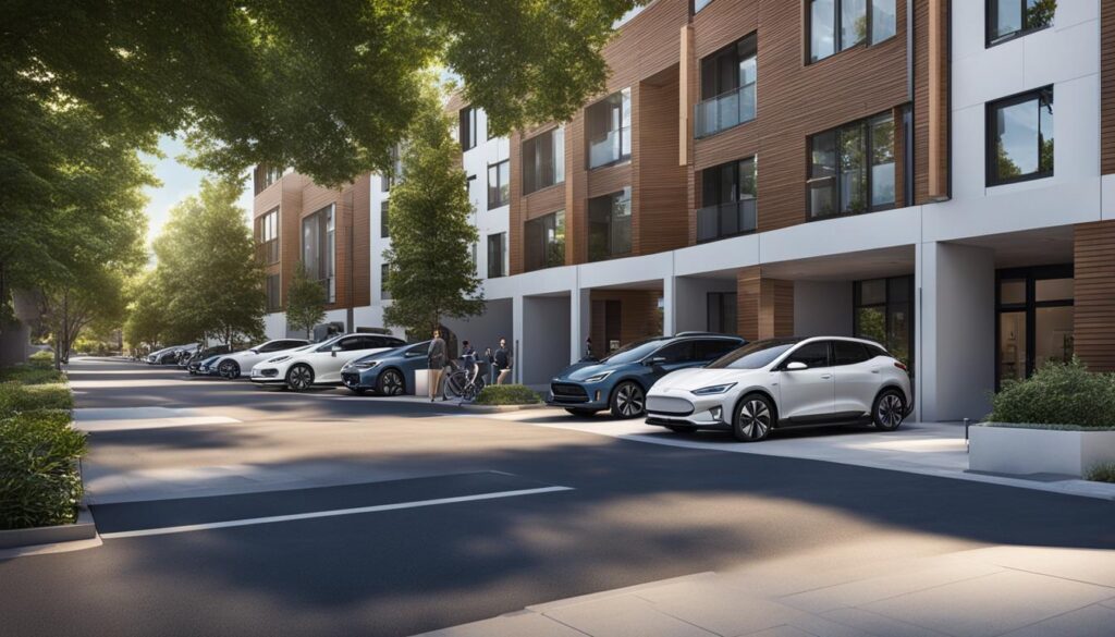 Apartment complex EV-ready