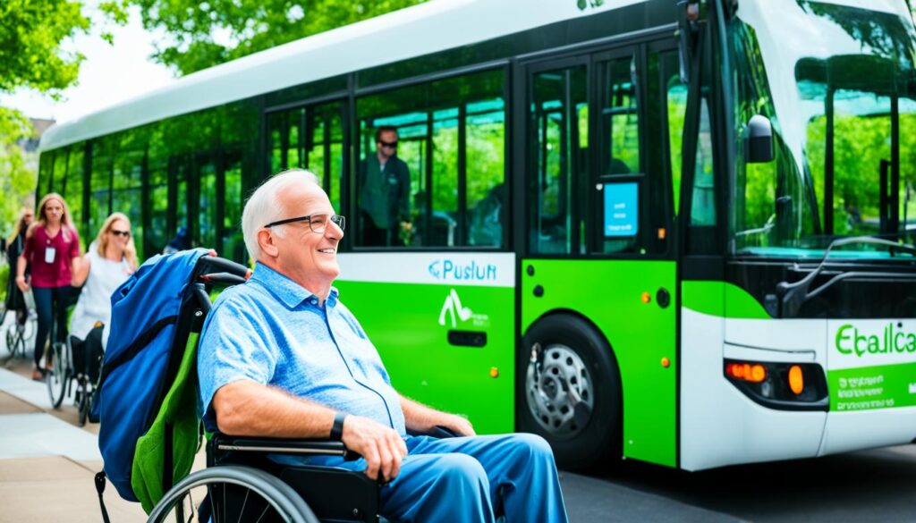 public transport and healthcare use for people with disabilities